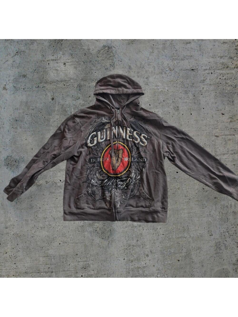Vintage Guinness Zip Up Sweater